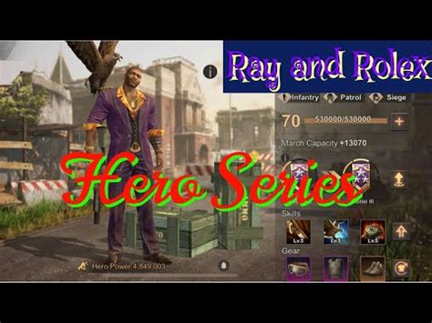 how to get ray and rolex state of survival|Best Heroes in State of Survival .